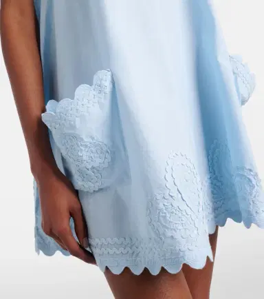 Juliet Dunn Embroidered cotton minidress | Thumbnail 4 Juliet Dunn Embroidered cotton minidress | Thumbnail 4