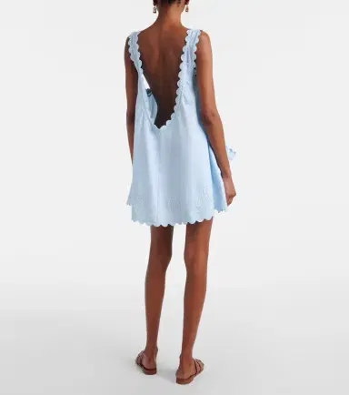 Juliet Dunn Embroidered cotton minidress | Thumbnail 6 Juliet Dunn Embroidered cotton minidress | Thumbnail 6