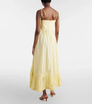 Juliet Dunn Embroidered cotton midi dress | Thumbnail 3 Juliet Dunn Embroidered cotton midi dress | Thumbnail 3
