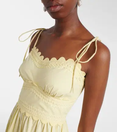 Juliet Dunn Embroidered cotton midi dress | Thumbnail 5 Juliet Dunn Embroidered cotton midi dress | Thumbnail 5