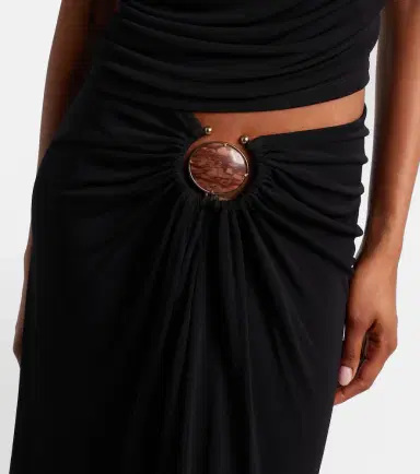 Christopher Esber Embellished gathered jersey maxi skirt | Thumbnail 3 Christopher Esber Embellished gathered jersey maxi skirt | Thumbnail 3