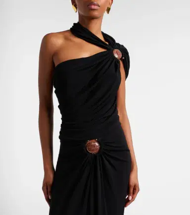 Christopher Esber Embellished draped jersey top | Thumbnail 3 Christopher Esber Embellished draped jersey top | Thumbnail 3