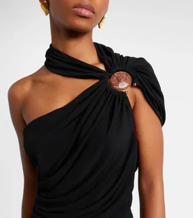 Christopher Esber Embellished draped jersey top | Thumbnail 5 Christopher Esber Embellished draped jersey top | Thumbnail 5