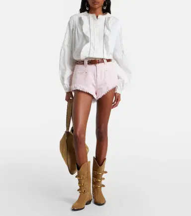 Isabel Marant Eneidala denim shorts | Thumbnail 4 Isabel Marant Eneidala denim shorts | Thumbnail 4