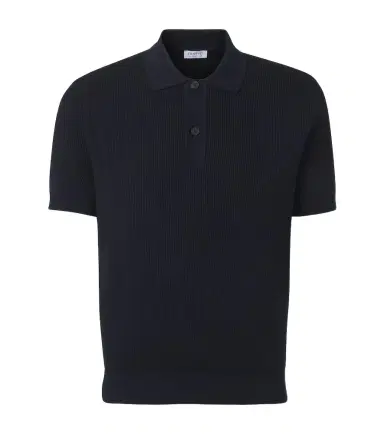 Sunspel Ribbed-knit cotton polo shirt | Thumbnail 1 Sunspel Ribbed-knit cotton polo shirt | Thumbnail 1