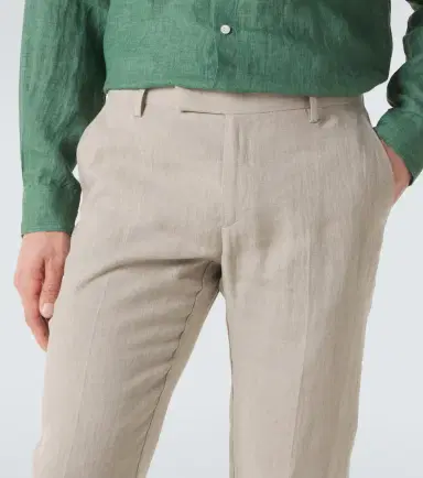 Sunspel Linen straight pants | Thumbnail 3 Sunspel Linen straight pants | Thumbnail 3