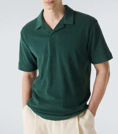 Sunspel Cotton terry polo shirt | Thumbnail 5 Sunspel Cotton terry polo shirt | Thumbnail 5