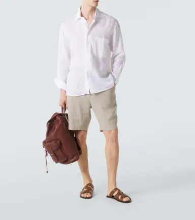 Sunspel Linen shorts | Thumbnail 2 Sunspel Linen shorts | Thumbnail 2
