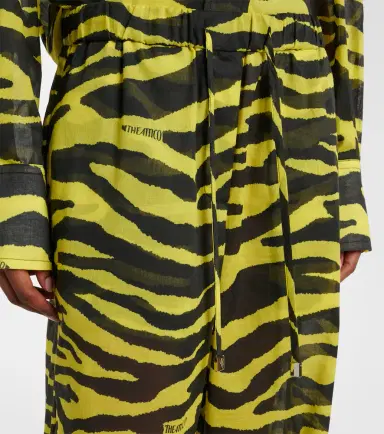 The Attico Animal-print cotton muslin wide-leg pants | Thumbnail 2 The Attico Animal-print cotton muslin wide-leg pants | Thumbnail 2