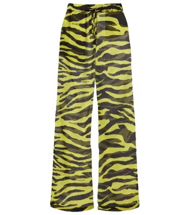 The Attico Animal-print cotton muslin wide-leg pants | Thumbnail 1 The Attico Animal-print cotton muslin wide-leg pants | Thumbnail 1