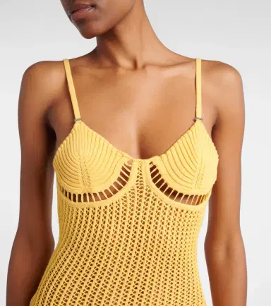 The Attico Crochet cotton-blend minidress | Thumbnail 2 The Attico Crochet cotton-blend minidress | Thumbnail 2