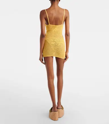 The Attico Crochet cotton-blend minidress | Thumbnail 4 The Attico Crochet cotton-blend minidress | Thumbnail 4