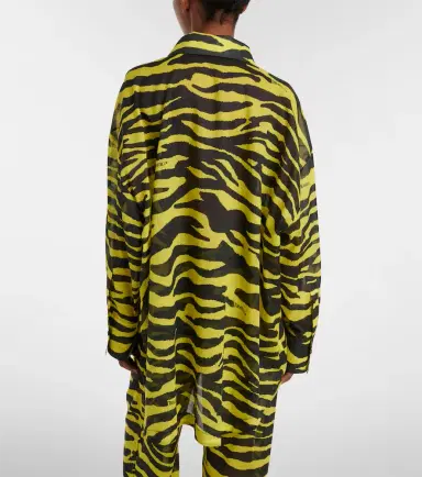 The Attico Animal-print cotton muslin shirt | Thumbnail 6 The Attico Animal-print cotton muslin shirt | Thumbnail 6