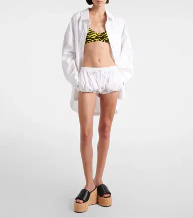 The Attico Embroidered cotton shorts | Thumbnail 3 The Attico Embroidered cotton shorts | Thumbnail 3