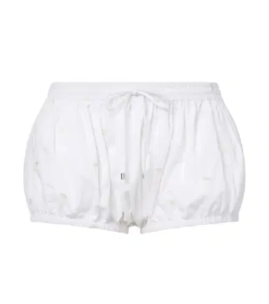 The Attico Embroidered cotton shorts | Thumbnail 1 The Attico Embroidered cotton shorts | Thumbnail 1