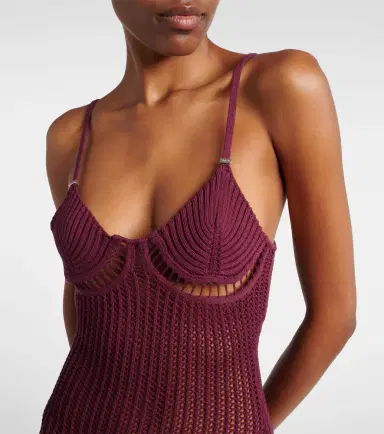 The Attico Crochet cotton-blend minidress | Thumbnail 2 The Attico Crochet cotton-blend minidress | Thumbnail 2