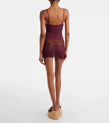 The Attico Crochet cotton-blend minidress | Thumbnail 3 The Attico Crochet cotton-blend minidress | Thumbnail 3