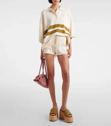 The Attico Striped oversized cotton polo shirt | Thumbnail 3 The Attico Striped oversized cotton polo shirt | Thumbnail 3