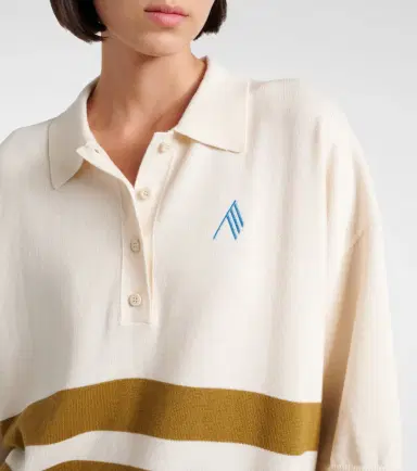 The Attico Striped oversized cotton polo shirt | Thumbnail 4 The Attico Striped oversized cotton polo shirt | Thumbnail 4
