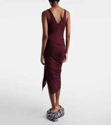 The Attico Draped midi dress | Thumbnail 4 The Attico Draped midi dress | Thumbnail 4