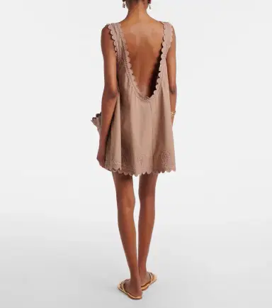 Juliet Dunn Embroidered cotton minidress | Thumbnail 5 Juliet Dunn Embroidered cotton minidress | Thumbnail 5