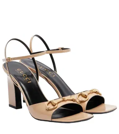 Gucci Signora Horsebit leather slingback sandals | Thumbnail 1 Gucci Signora Horsebit leather slingback sandals | Thumbnail 1