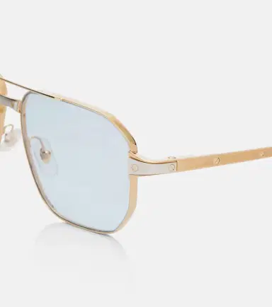 Cartier Eyewear Collection Santos De Cartier aviator sunglasses | Thumbnail 3 Cartier Eyewear Collection Santos De Cartier aviator sunglasses | Thumbnail 3