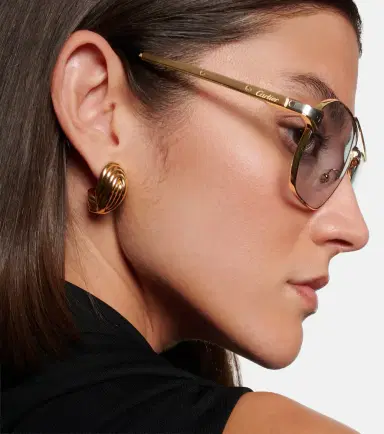 Cartier Eyewear Collection Santos De Cartier aviator sunglasses | Thumbnail 5 Cartier Eyewear Collection Santos De Cartier aviator sunglasses | Thumbnail 5