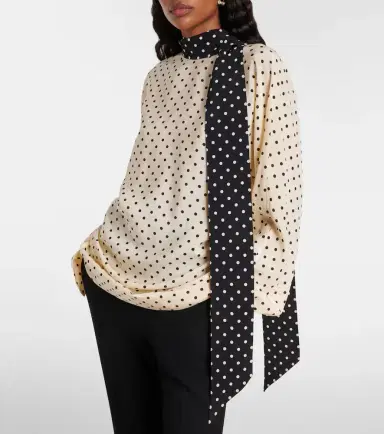 Valentino Plusdepois silk crêpe de chine blouse | Thumbnail 3 Valentino Plusdepois silk crêpe de chine blouse | Thumbnail 3