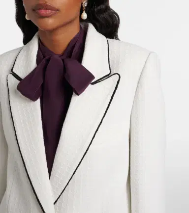 Valentino Cotton tweed jacket | Thumbnail 4 Valentino Cotton tweed jacket | Thumbnail 4