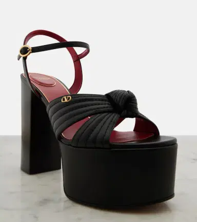 Valentino Garavani Crasher leather platform sandals | Thumbnail 3 Valentino Garavani Crasher leather platform sandals | Thumbnail 3