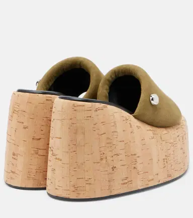 The Attico Mochi suede platform slides | Thumbnail 2 The Attico Mochi suede platform slides | Thumbnail 2