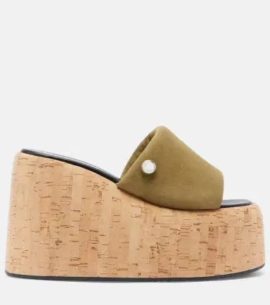 The Attico Mochi suede platform slides | Thumbnail 3 The Attico Mochi suede platform slides | Thumbnail 3