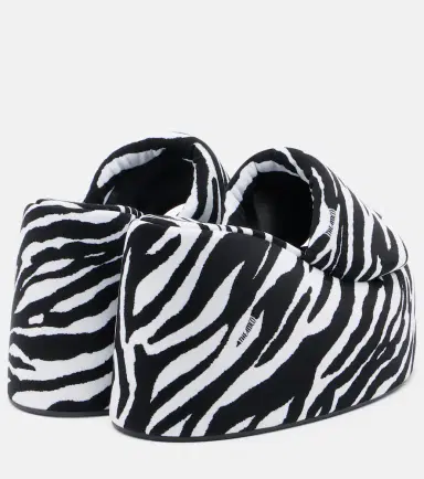 The Attico Mochi zebra-print platform slides | Thumbnail 4 The Attico Mochi zebra-print platform slides | Thumbnail 4