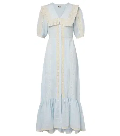 Rixo Edina embroidered cotton midi dress | Thumbnail 1 Rixo Edina embroidered cotton midi dress | Thumbnail 1