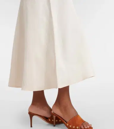 Rixo Amari embroidered linen-blend midi dress | Thumbnail 4 Rixo Amari embroidered linen-blend midi dress | Thumbnail 4
