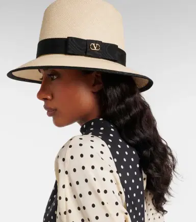 Valentino VLogo straw Panama hat | Thumbnail 4 Valentino VLogo straw Panama hat | Thumbnail 4