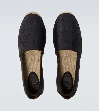 Brunello Cucinelli Suede-trimmed espadrilles | Thumbnail 3 Brunello Cucinelli Suede-trimmed espadrilles | Thumbnail 3