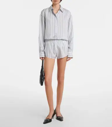 Gucci Interlocking G silk jacquard shorts | Thumbnail 5 Gucci Interlocking G silk jacquard shorts | Thumbnail 5