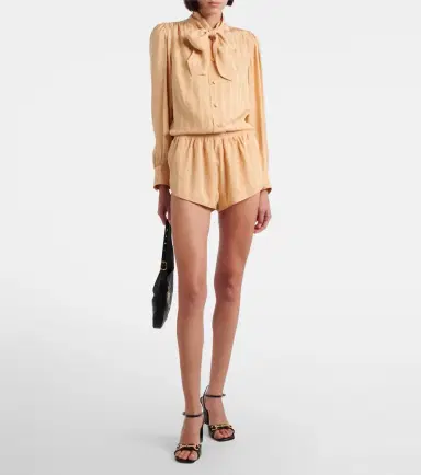 Gucci Interlocking G silk jacquard shirt | Thumbnail 7 Gucci Interlocking G silk jacquard shirt | Thumbnail 7
