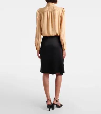 Gucci Silk duchesse wrap skirt | Thumbnail 3 Gucci Silk duchesse wrap skirt | Thumbnail 3