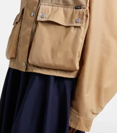 Prada Re-Nylon cropped jacket | Thumbnail 2 Prada Re-Nylon cropped jacket | Thumbnail 2