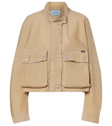 Prada Re-Nylon cropped jacket | Thumbnail 1 Prada Re-Nylon cropped jacket | Thumbnail 1
