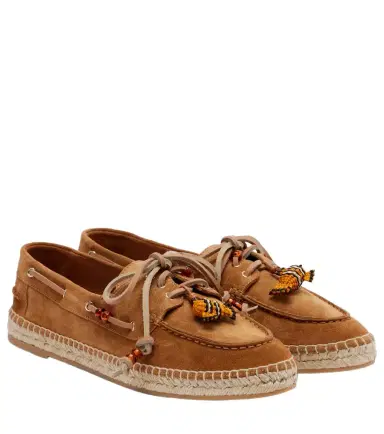 Aquazzura Seafarer beaded suede espadrilles | Thumbnail 1 Aquazzura Seafarer beaded suede espadrilles | Thumbnail 1