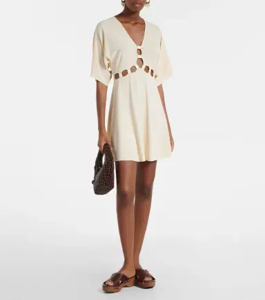 Eres Connection cutout jersey minidress | Thumbnail 4 Eres Connection cutout jersey minidress | Thumbnail 4