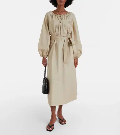Vince Belted cotton poplin midi dress | Thumbnail 6 Vince Belted cotton poplin midi dress | Thumbnail 6
