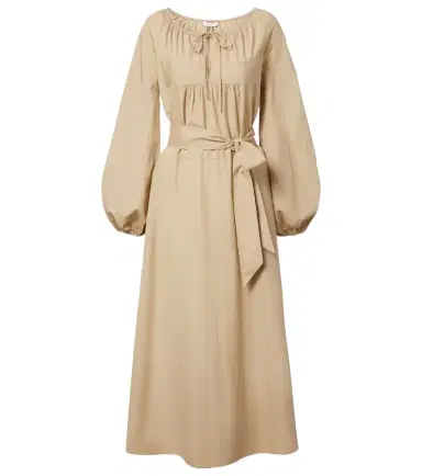 Vince Belted cotton poplin midi dress | Thumbnail 1 Vince Belted cotton poplin midi dress | Thumbnail 1