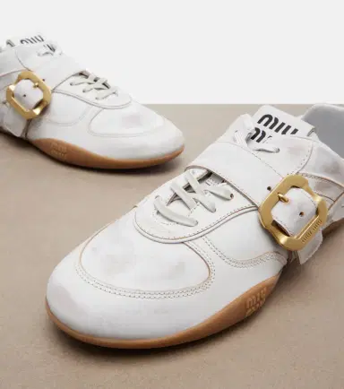 Miu Miu Gymnasium leather sneakers | Thumbnail 3 Miu Miu Gymnasium leather sneakers | Thumbnail 3