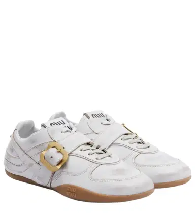 Miu Miu Gymnasium leather sneakers | Thumbnail 1 Miu Miu Gymnasium leather sneakers | Thumbnail 1