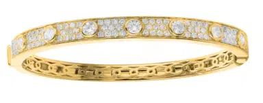 Wish Fine Jewelry 2.30ct Diamond 18K Gold Bangle Bracelet | Thumbnail 2 Wish Fine Jewelry 2.30ct Diamond 18K Gold Bangle Bracelet | Thumbnail 2